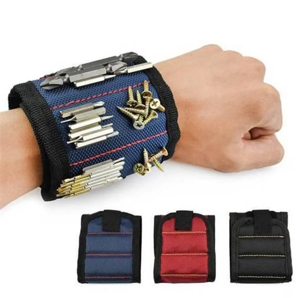 Three Row Magnetic Magnetic Wristband Kit Tool Bag