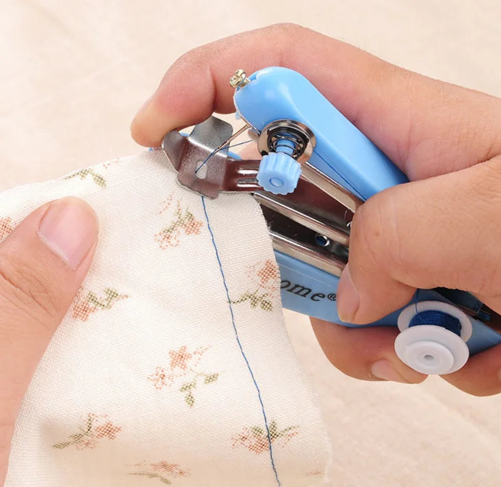 Portable Sewing Machine Mini Manual Handy Needlework Cordless Tools Stitch Sew Clothes Fabric Electric Sewing Machine Household