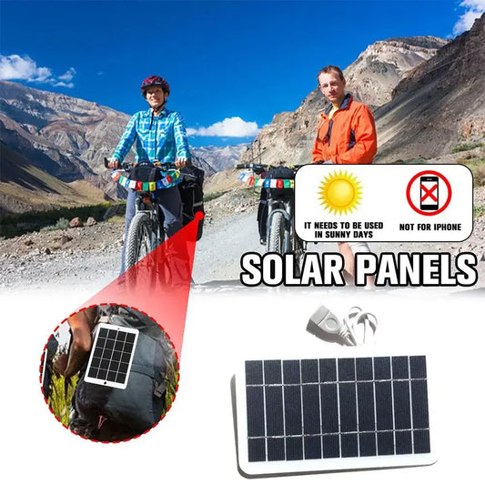 Portable Solar Panel 5V 2W Battery Charger for Power Bank Phone