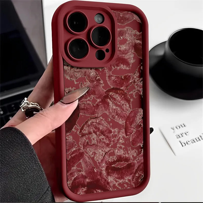 Luxury Lip print Phone Case for OPPO Cover