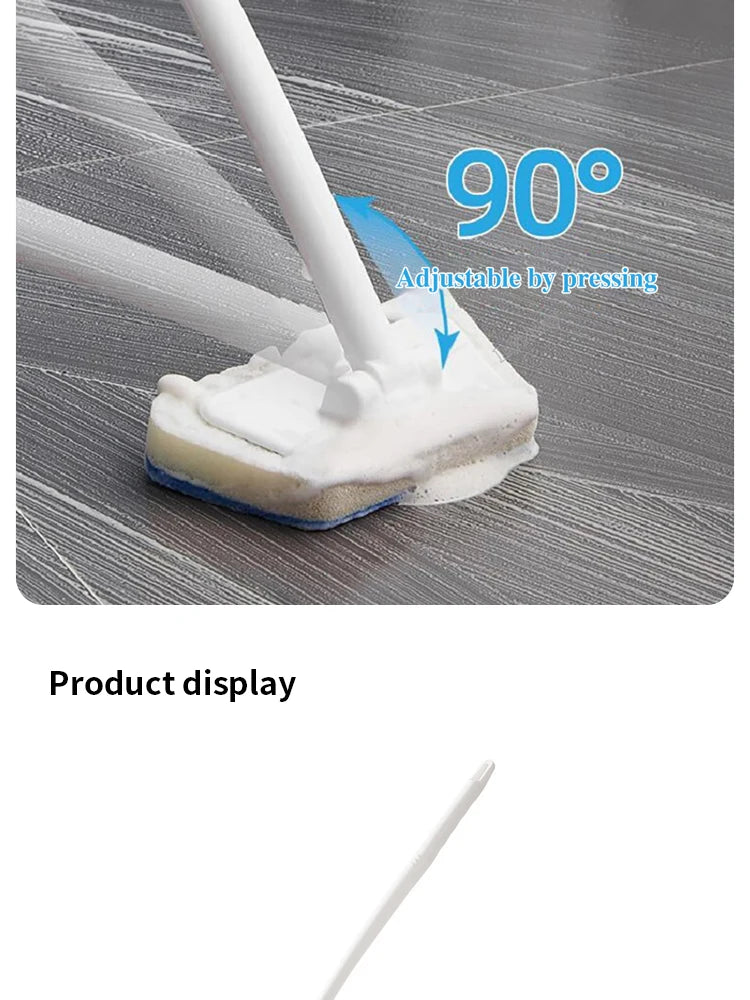 Bathroom Wall Brush Multifunctional Long Handle Removable Sponge Brush Tile Floor Bathtub Brushes Household Cleaning Tools