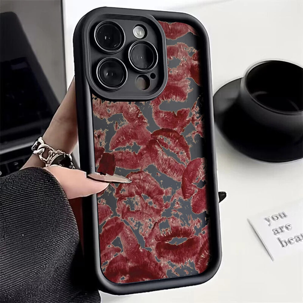 Luxury Lip print Phone Case for OPPO Cover