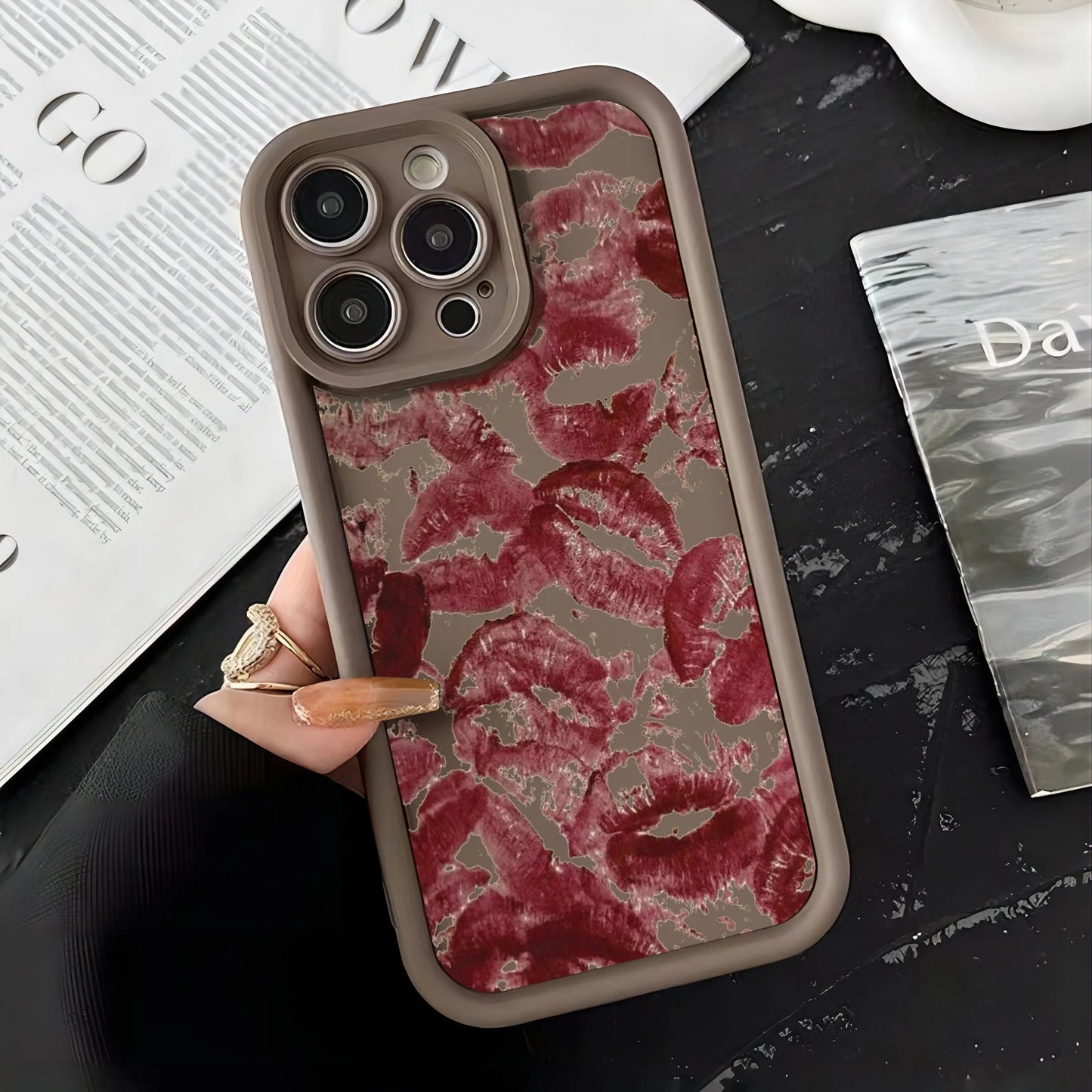 Luxury Lip print Phone Case for OPPO Cover