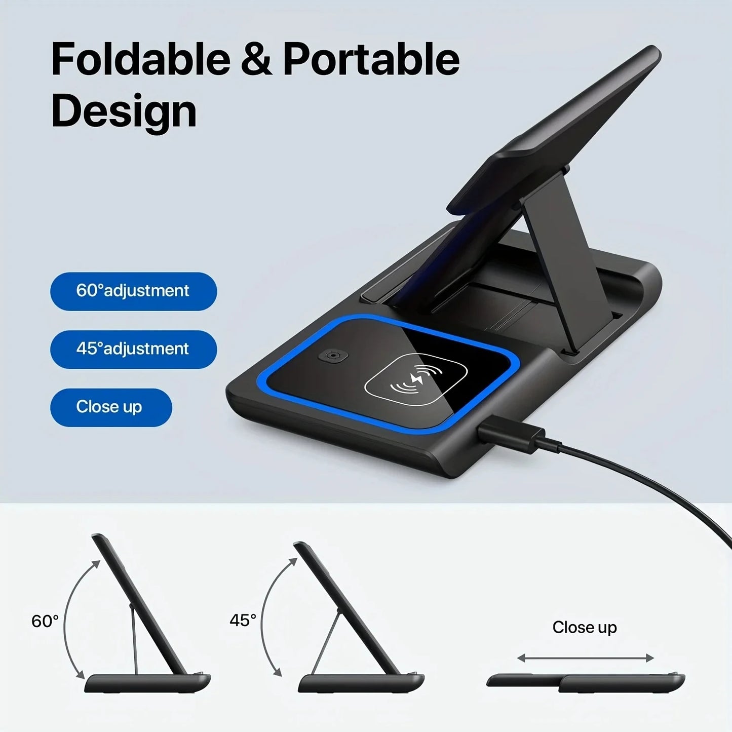 Wireless 3 in 1  Charger iPhone Charging Station