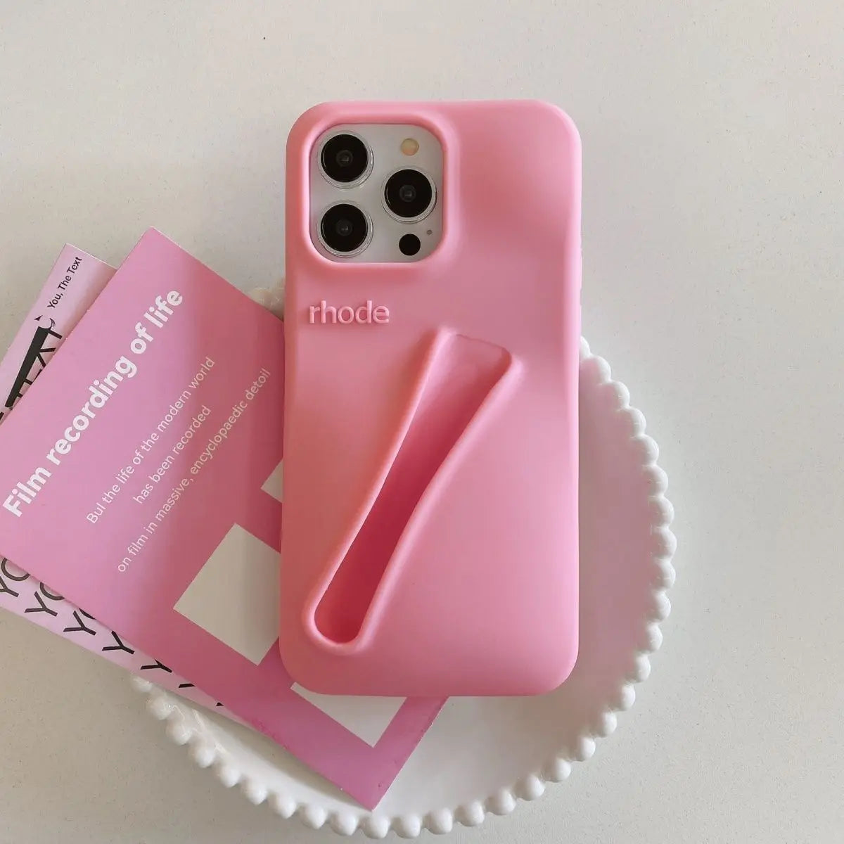 Rhode Lipstick Lip Phone Case for IPhone 15 14 13 12 11 Pro Max